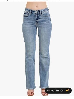 Judy Blue women's Mid Rise Bootcut jeans in Light Blue size 11 NEW W/O TAGS